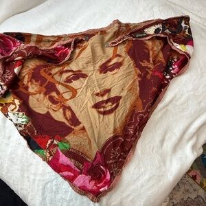 Desigual Multicolor Artistic Scarf